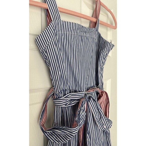 Rare Editions Red White Blue Striped Dress Sundress Girls Size 8 - Picture 5 of 7